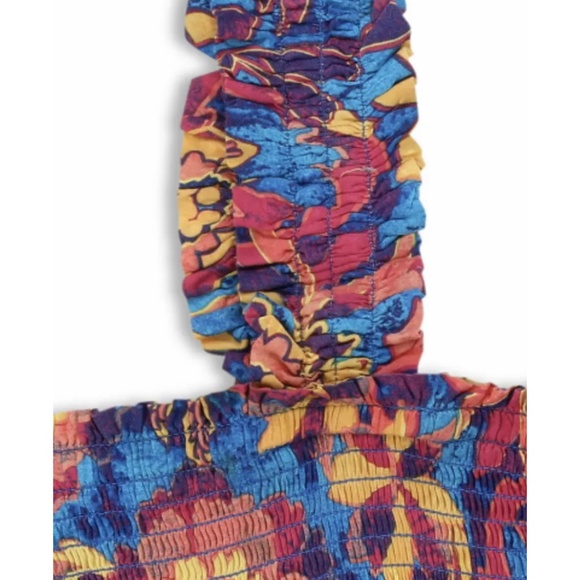 Terra and Sky Women’s Plus Size Blue Blitz Smocked Sun Dress NWT 2X - Picture 6 of 9